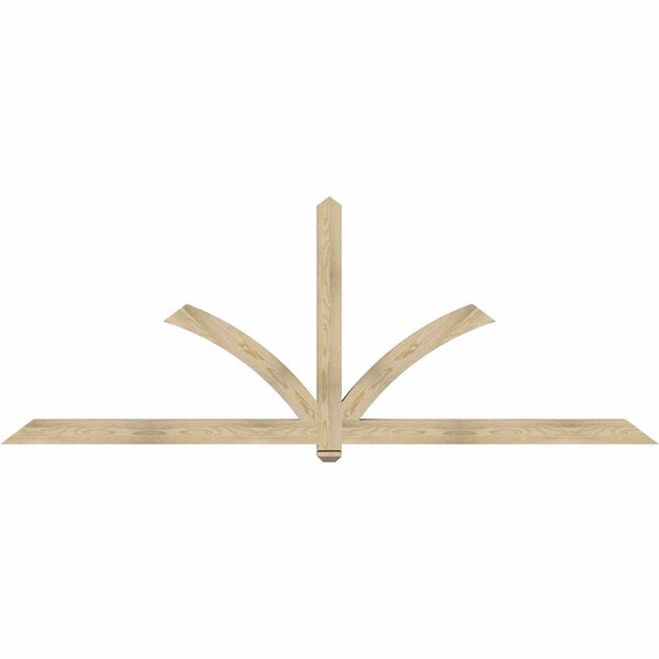 Ekena Millwork Redmond Rough Sawn Timber Gable Bracket, Douglas Fir, 108"W x 40"H x 4"D x 4"F, 9/12 Pitch GBW108X40X0404RED00RDF - main